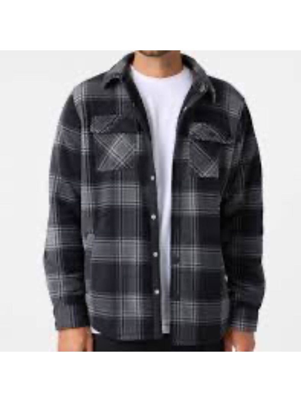 Voyager Arrowhead Plaid Fleece Button-Up Shirt Jacket